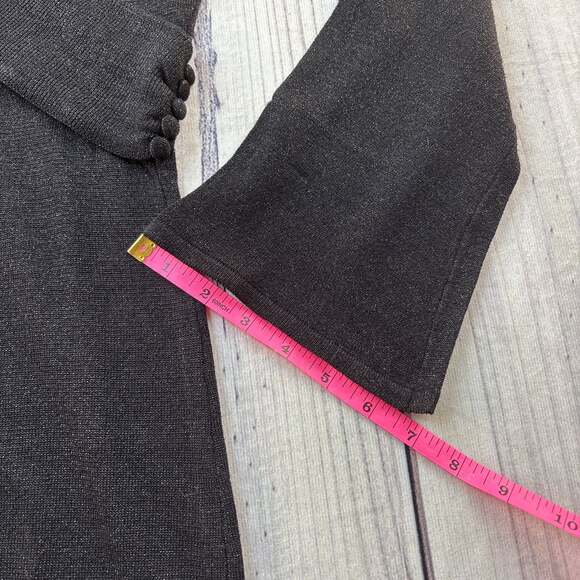 Arden B Sweater Dress Size S Black Cowl Neck Long Bell Sleeves Y2K - Picture 6 of 9